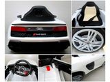 Auto elettrico per bambini pre deti AUDI R8 Sport bianco