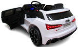 Auto elettrica per bambini AUDI RS6 GT bianco