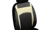 Coprisedili auto per Kia Niro 2016-&gt; Design Leather Beige 2+3