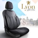 Coprisedili auto per Citroen BODRUMgo (II) 2008-2018 LYON_Grigio 2+3