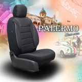 Coprisedili auto per Toyota Hilux (VII) 2004-2015 PALERMO_Nero-grigio 2+3