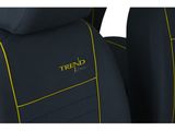 Coprisedili auto per Kia Picanto (II) 2011-2017 TREND LINE - Giallo 1+1, davanti