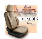 Coprisedili auto per Kia Cee’d (II) 2012-2018 VENEDIK_Beige 2+3