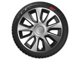 Dischetti Opel Stratos 14&#039;&#039; Silver &amp; Black 4pc set