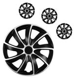 Dischetti Suzuki Quad 14&quot; Black &amp; Silver 4ks