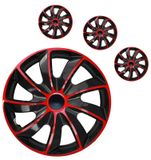 Dischetti Hyundai Quad 14&quot; Red &amp; Black 4ks