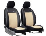 Coprisedili auto per Audi 200 1976-1982 Exclusive Alcantara - Beige 1+1, davanti