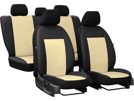 Coprisedili auto per Audi A3 (8L) 1996-2003 PELLE - Beige 2+3