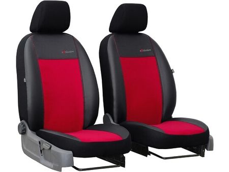 Coprisedili auto per Audi A3 (8P) 2003-2013 Exclusive Alcantara - Rosso 1+1, davanti