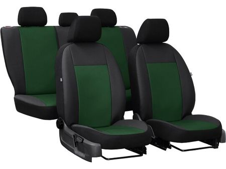 Coprisedili auto per Audi A3 (8P) 2003-2013 PELLE - Verde 2+3