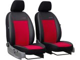 Coprisedili auto per Audi A4 (B5) 1994-2001 Exclusive Alcantara - Rosso 1+1, davanti