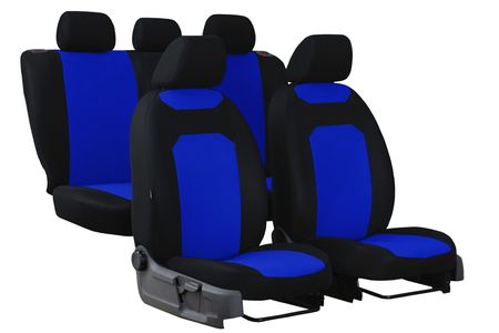 Coprisedili auto per Audi A6 (C7) 2011-2018 CARO Blu 2+3