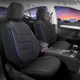 Coprisedili auto per BMW 2 F46 Gran Tourer 2015-2017 PALERMO_Nero-blu 2+3