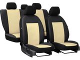 Coprisedili auto per Chevrolet Aveo  2002-up PELLE - Beige 2+3