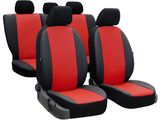 Coprisedili auto per Fiat Doblo (I) 2000-2010 Perline - Rosso 2+3