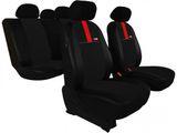 Coprisedili auto per Fiat Punto (I) 1993-1999 GT8 - Nero-Rosso 2+3