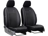 Coprisedili auto per Mitsubishi L-200 (I) 1378-1986 Exclusive Alcantara - Nero 1+1, davanti