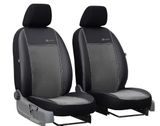 Coprisedili auto per Mitsubishi L-200 (I) 1378-1986 Exclusive Alcantara - Grigio 1+1, davanti