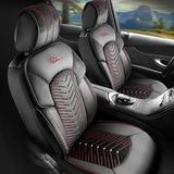 Coprisedili auto per Nissan Qashqai (II) 2014-2021 DUBAI_Rosso 2+3