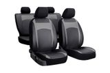 Coprisedili auto per Seat Ateca 2016-> Design Leather Grigio 2+3