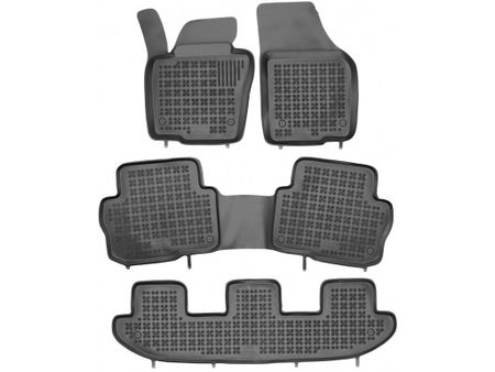 Tappetini in gomma REZAW Seat ALHAMBRA II version 7 seats 2010 - 4 pcs