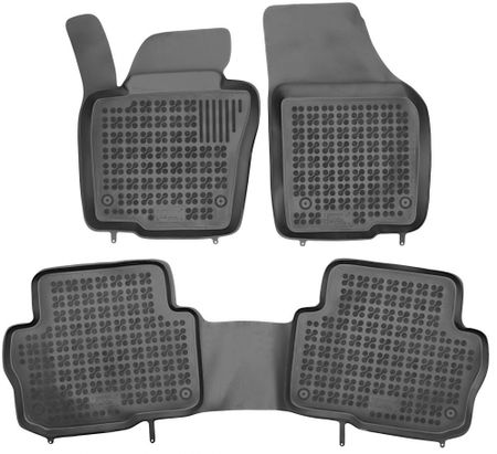 Tappetini in gomma REZAW Volkswagen SHARAN II version 5 seats (front, middle) 2010 - 3 pcs