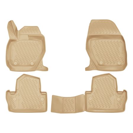 Tappetini in gomma  Volvo S60/V60 2010-2018 (Beige)