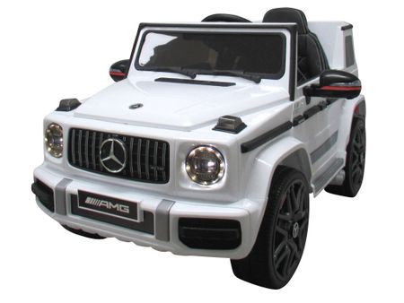 Auto elettrica per bambini Mercedes G63 bianco