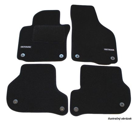 Tappetini in tessuto con logo Honda Civic 4D 2006-2012