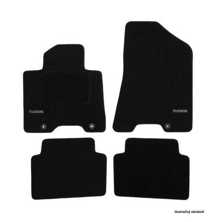 Tappetini in tessuto con logo Hyundai i10  2011 -up 4pcs