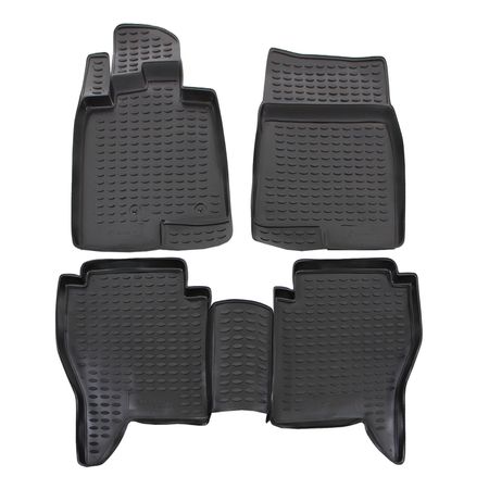 Tappetini in gomma Mitsubishi Pajero IV 2006-up 4 pcs