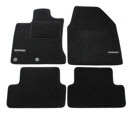 Tappetini in tessuto con logo Nissan Qashqai 2007-2014 4pcs