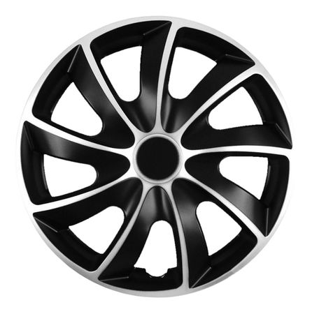 Dischetti Audi Quad 14" Black & Silver 4ks