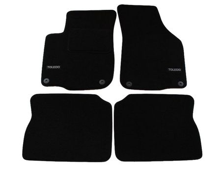 Tappetini in tessuto con logo Seat Toledo II 1999-2005 4pcs