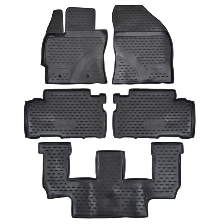 Tappetini in gomma Toyota Verso 3 rows 2009-2013 5 pcs